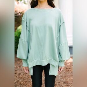 59. NWTS Baby Blue Pullover FP Inspired